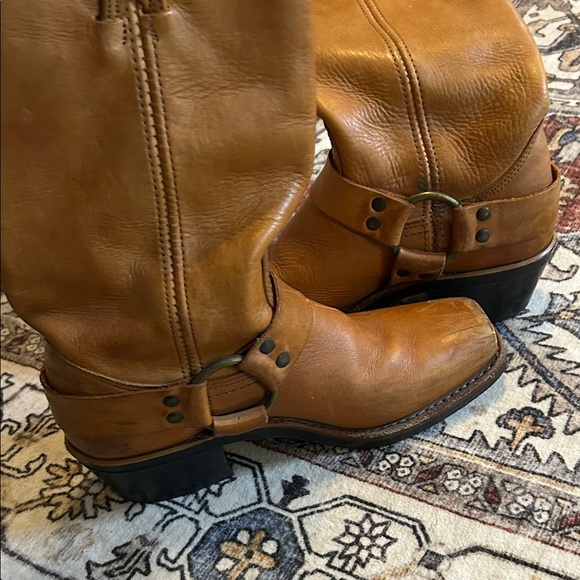 Frye Tan Leather Western Boots - Picture 7 of 8